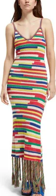 Produktbild von Scotch & Soda Intarsia ärmelloses Kleid Mehrfarbig XS Frau Mehrfarbig XS