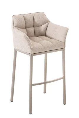 Produktbild von Barhocker HLO-CP1 E Stoff mit 4-Fuß Gestell  elfenbein
