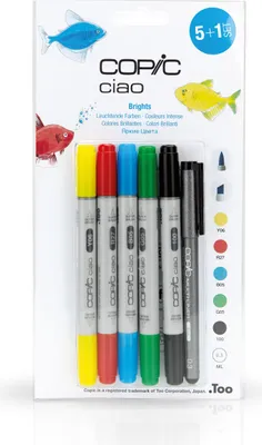 Produktbild von Copic Ciao 5+1 Set Brights