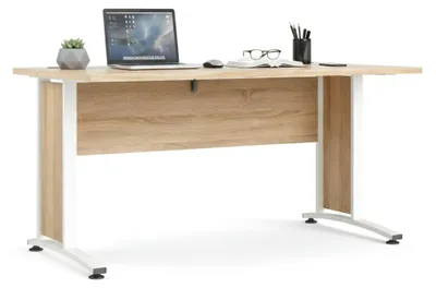 Zdjęcie produktu dla Biurko Prima 150 x 80 cm struktura dębowa