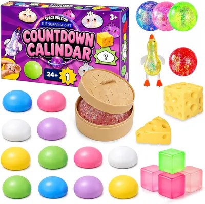 Productafbeelding van Squishy fun box-set - Set van 24 - Slow rising squishies-stressbal
