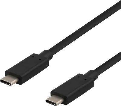 Immagine prodotto di DELTACO Cavo USB-C, 1 m, USB 3.1 Gen 2, 10 Gbit / s, 60 W, nero