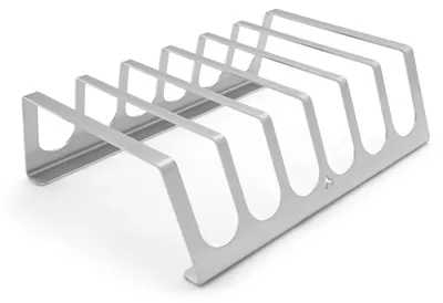 Produktbild von Edelstahl Rippchenhalter | RibRack - für 6 rundum knusprige Spareribs vom Grill & Backofen