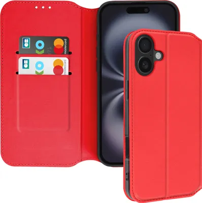 Produktbild von Avizar, Classic Edition Kunstlederetui Apple iPhone 16, Rot