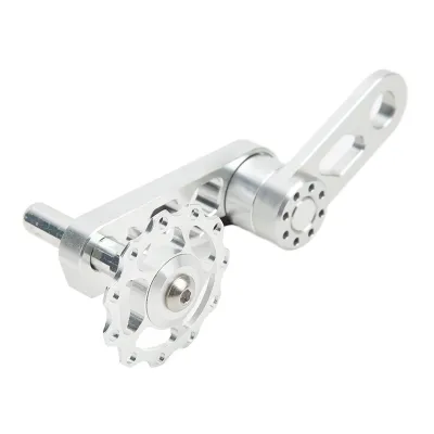 Produktbild von Einzelgeschwindigkeit Kettenspanner, Aluminiumlegierung, Klappfahrrad Kettenstabilisator, für Einzelgeschwindigkeits-Klappfahrrad, Silber