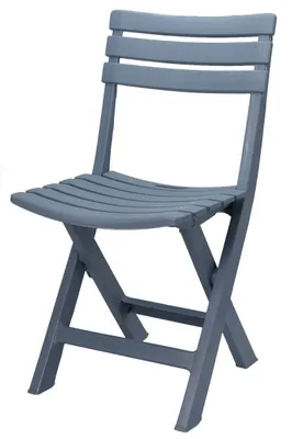Produktbild von Kunststoff Klappstuhl 80 x 45 cm - blau - Garten und Balkon Bistrostuhl klappbar