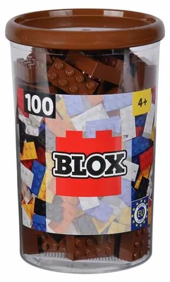 Produktbild von Simba Konstruktionsspielzeug Bausteine Blox 100 Teile 8er braun 104114543
