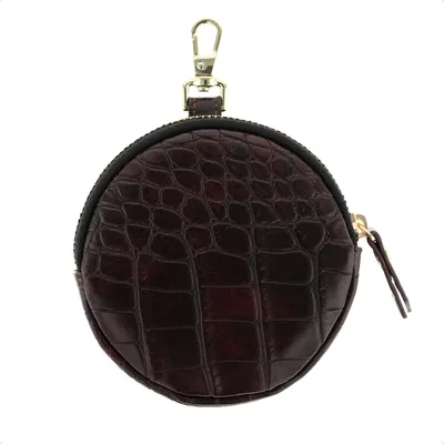 Productafbeelding van Selencia Nova Mini Pouch - Croco Choco Brown