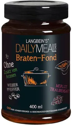 Obrázek produktu pro Langbein's Daily Meal Fonds Pečený vývar na omáčky a polévky 400 ml