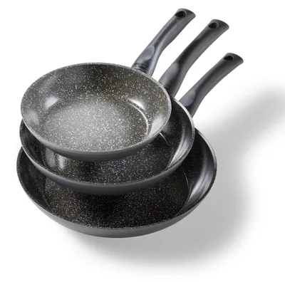 Produktbild von STONELINE® CERAMIC Keramik Pfannen-Set 3-teilig 20/24/28 | ohne Deckel