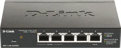 Immagine prodotto di Switch gestito intelligente D-Link DGS-1100-05PDV2 Gigabit