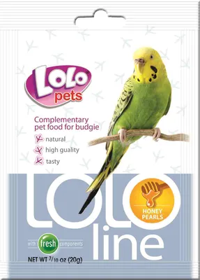 Obrázok produktu pre LoLo Pets - LOLO LINE - LOLO LINE - HONEY PERELLAS - prípravok na posilnenie imunity pre menšie papagáje 20g