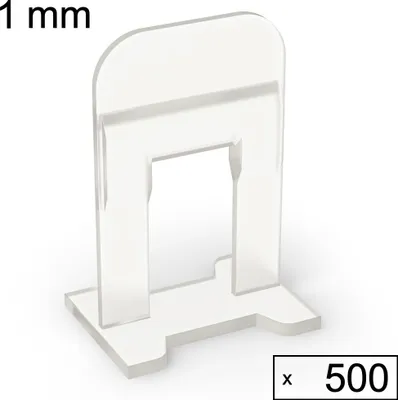 Produktbild von Fliesen Nivelliersystem Verlegehilfe Fliesen Plan System, 500 Laschen, 1 mm