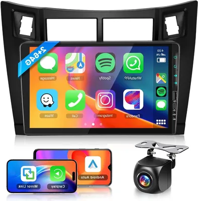 Image de Autoradio Android - Système multimédia - Autoradio Carplay - Autoradio tactile - Android Auto - Écran de 9 pouces