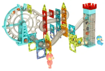 Produktbild von KIK KX4772 Magnetische Kugelbahn mit Sound, 118 Teile