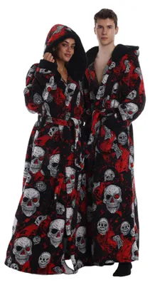 Produktbild von Bademantel für Damen und Herren, Winterjacke mit Kapuze