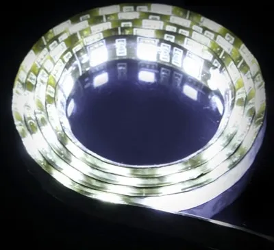 Produktbild von Weiße 60 LED 5050 SMD Wasserdicht Flexible Car Strip Light, DC 12V, Länge: 1m