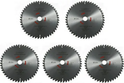Produktbild von Metabo Kreissägeblatt Sägeblatt 254 mm Z48 5°Neg. 5 Stück für Bosch GCM GTS
