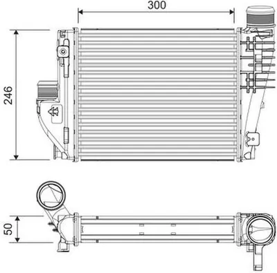 Immagine prodotto di Intercooler VALEO per CITROËN JUMPY III