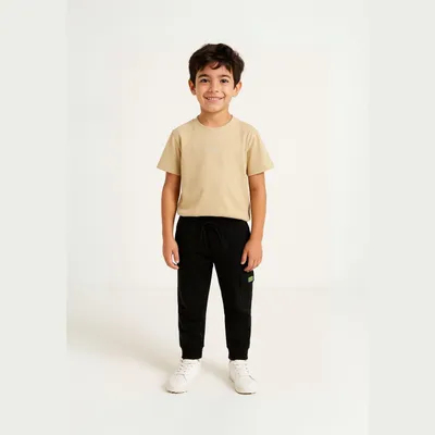 Produktbild von Minoti Jogginghose Baumwolle Beige Gr. 122 für Jungen