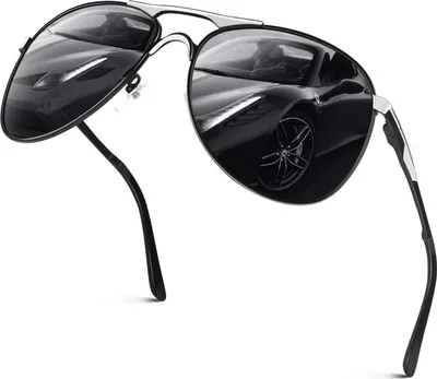 Image de Lunettes de soleil aviateur polarisées hommes femmes UV400 bleu