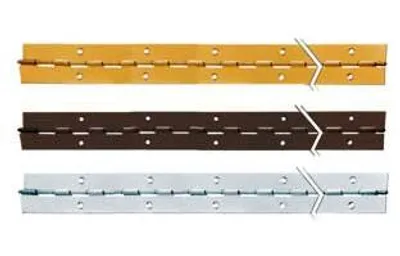 Zdjęcie produktu dla Zawiasy na metry, 2 m – 40 x 0,7 mm, żelazo mosiężowane