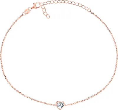 Immagine prodotto di Bracciale minimalista in bronzo cuore BRC30R