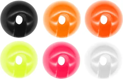 Produktbild von FTM Tungsten Perle Omura geschlitzt - Gewichte für Jighaken, Farbe/Durchmesser/Inhalt:fluo orange / 3.3mm / 7 Stück