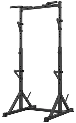 Produktbild von SPORTNOW Power Tower freistehend Dip Station mit Langhantelablagen, Kraftturm