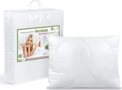 Obrázok produktu pre Vankúš Merkado Aloe Vera 900 g – 70 x 90 cm – biela