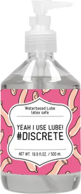 Productafbeelding van Ja, ik gebruik glijmiddel. #Discreet - Waterbasis glijmiddel - 500 ml