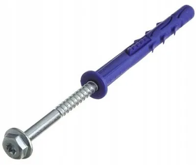 Immagine prodotto di R-FF1: Tassello a cornice con flangia, 10x80 mm, con vite a testa esagonale e attacco TORX, [OP6]