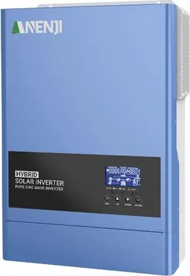 Obrázek produktu pro Hybridní solární střídač, technologie MPPT, WiFi monitoring, ANJ-6200W-48V-WIFI