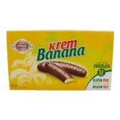 Evropa Krem Banana – Bananencreme in dunkler Schokolade, 32 Stück, 544 g