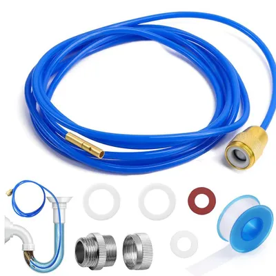 Produktbild von Rohrreinigungsschlauch 3 m, für Wasserhahn, M22 M24 und 1/2 Zoll, für Badezimmer
