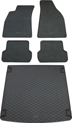 Produktbild von Gummi Fußmatten + Kofferraumwanne für Audi A4 8E / B6 + B7 Avant, Bj. 2001-2008