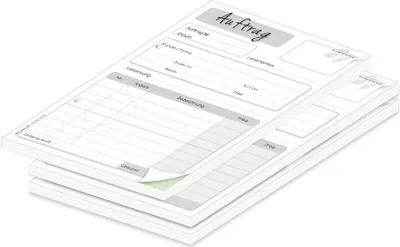 Produktbild von PRICARO Auftragsblock mit Durchschlag "Blätter", A5 gelocht, 3 Stück