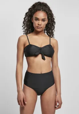 Produktbild von Urban Classics Damen Bikini Ladies High Waist Balcony Bikini Black-XS