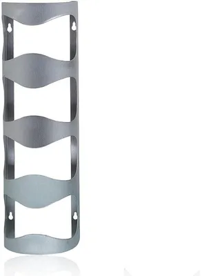Produktbild von Gelber Weinregal - Weinregal - Weinaccessoire - Weinhalter - Weinregale - Wandmontierbar - Mit Montageset - 9*14*45 cm - Silber - Metall