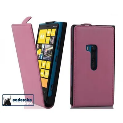 Zdjęcie produktu dla Etui ochronne Cadorabo do Nokia Lumia 920 w kolorze różowym z klapką na telefon komórkowy, pokrowiec z imitacji skóry