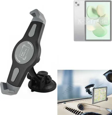 Produktbild von K-S-Trade Scheiben-Halterung für Tablets kompatibel mit Doogee T10 Plus KFZ Tablet Saugnapf Auto Halterung Windschutzscheibe Holder Halter