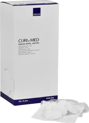 Produktbild von Mulltupfer steril, Nr. 3, Ø 30 mm, 125 Stück