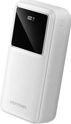 Obrázok produktu pre Vention FHMW0, 30000 mAh, Adaptive Fast Charging, Power Delivery 3.0, Quick Charge 3.0, 3,7 V, 22,5 W, Biela