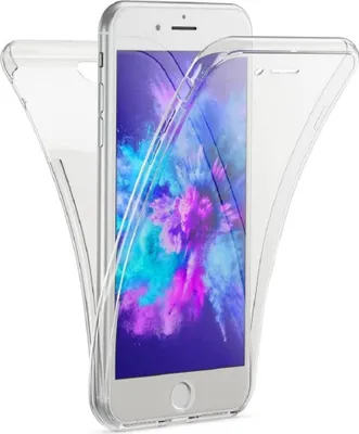 Produktbild von iPhone 7 Plus / 8 Plus Full Cover Silikon 5,5" TPU 360° Transparent Schutzhülle