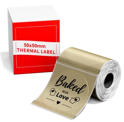 Thermo-Etiketten 10x20 mm, 1200 Stück, für Phomemo-Drucker
