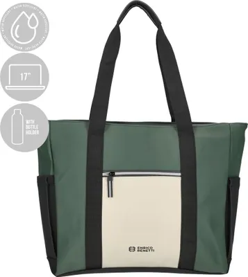 Produktbild von Große Damen Tasche Schultertasche Umhängetasche Crossover Bag Plane Handtasche Beige-Grün
