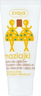 Zdjęcie produktu dla Ziaja Maziajki, pasta do zębów z fluorem dla dzieci od 6 lat, 50ml