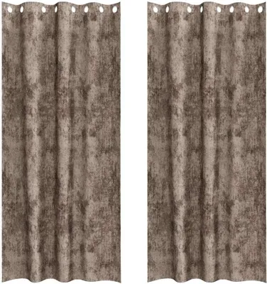 Zdjęcie produktu dla vidaXL Zasłony z weluru, 2 szt., kolor cappuccino, 245 x 140 cm, welur