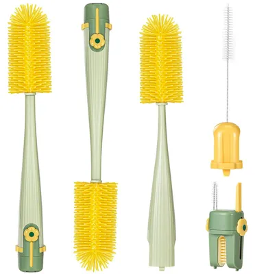 Produktbild von 5-in-1-Babyflaschen-Reinigungsset mit Strohhalm- und Saugerbürste