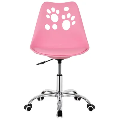 Produktbild von Springos® Bürostuhl Drehstuhl Rosa Ergonomisch Höhenverstellbar Kinderstuhl